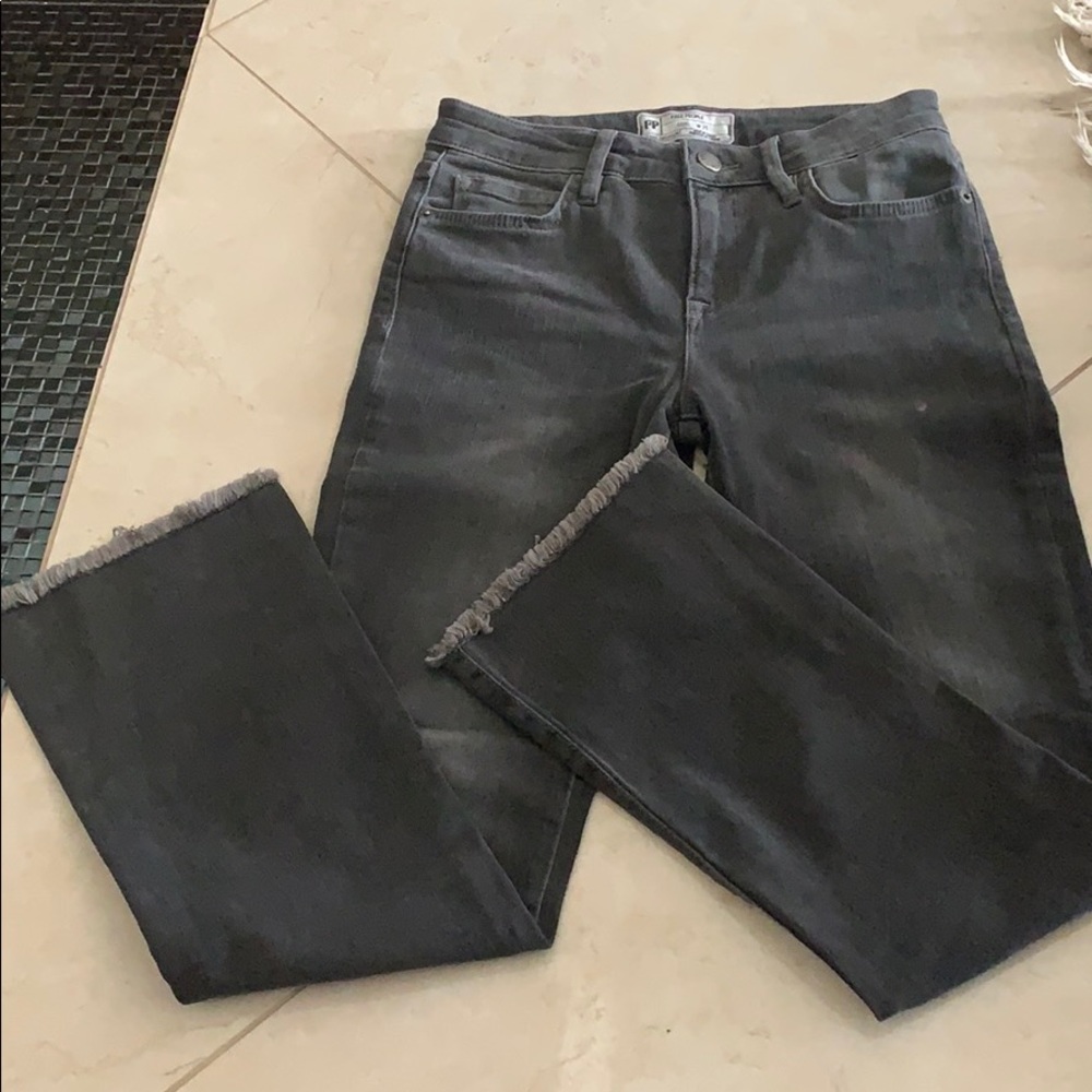 Free people crop flare jeans